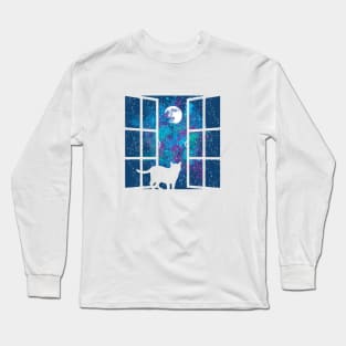 Curious Cat Long Sleeve T-Shirt